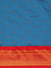 Neha Firozi & Red Soft Silk Maharani Paithani Saree