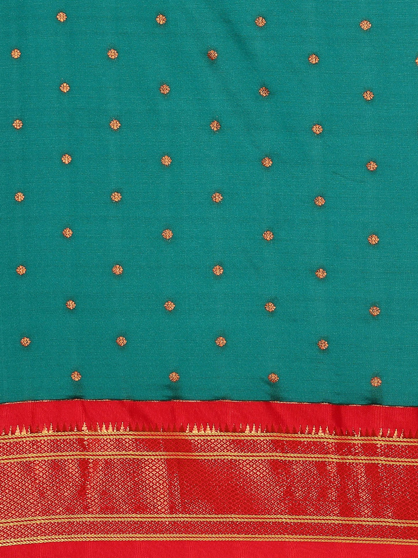 Neha Rama & Red Soft Silk Maharani Paithani Saree