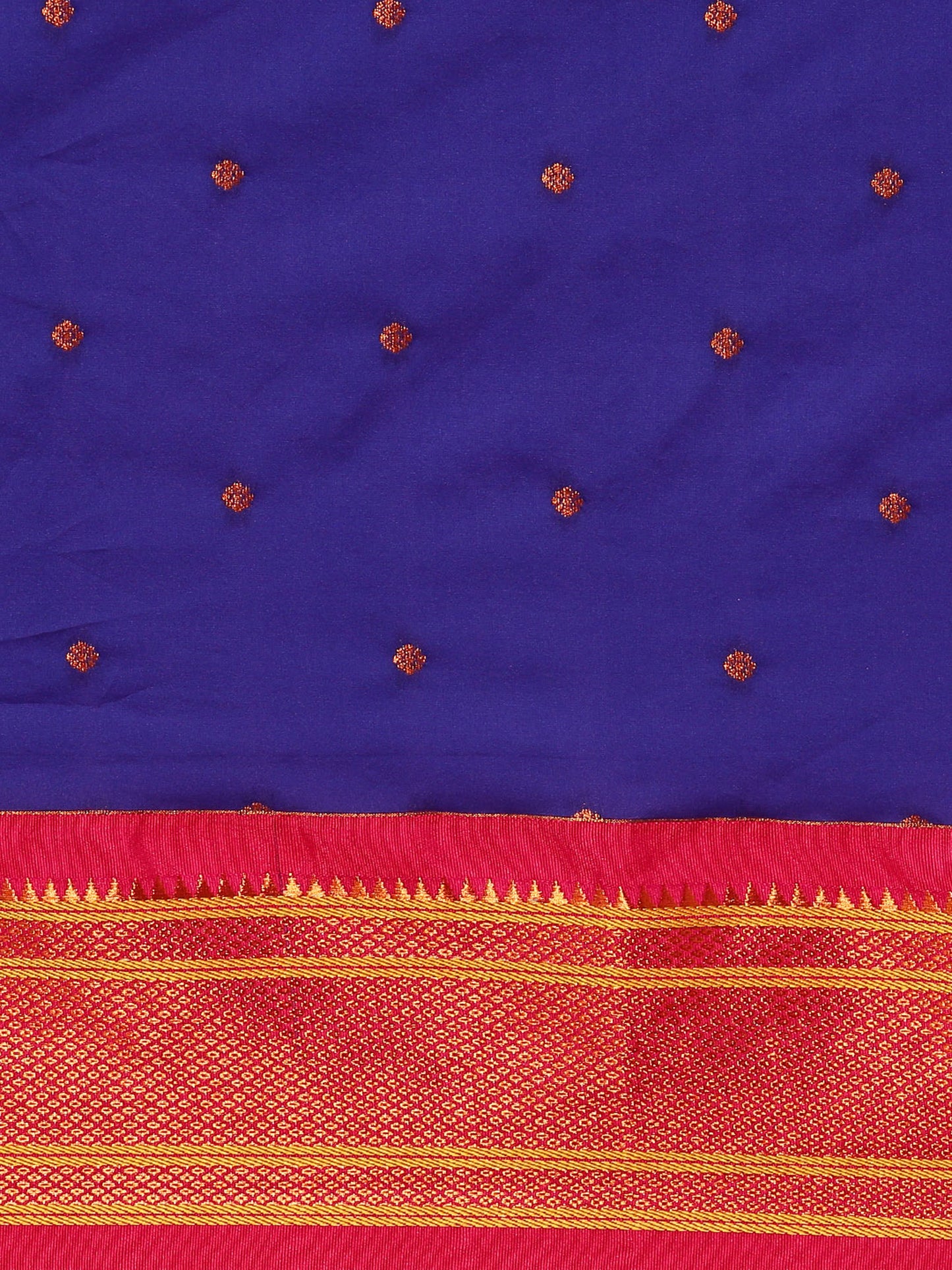 Neha Royal Blue & Pink Soft Silk Maharani Paithani Saree