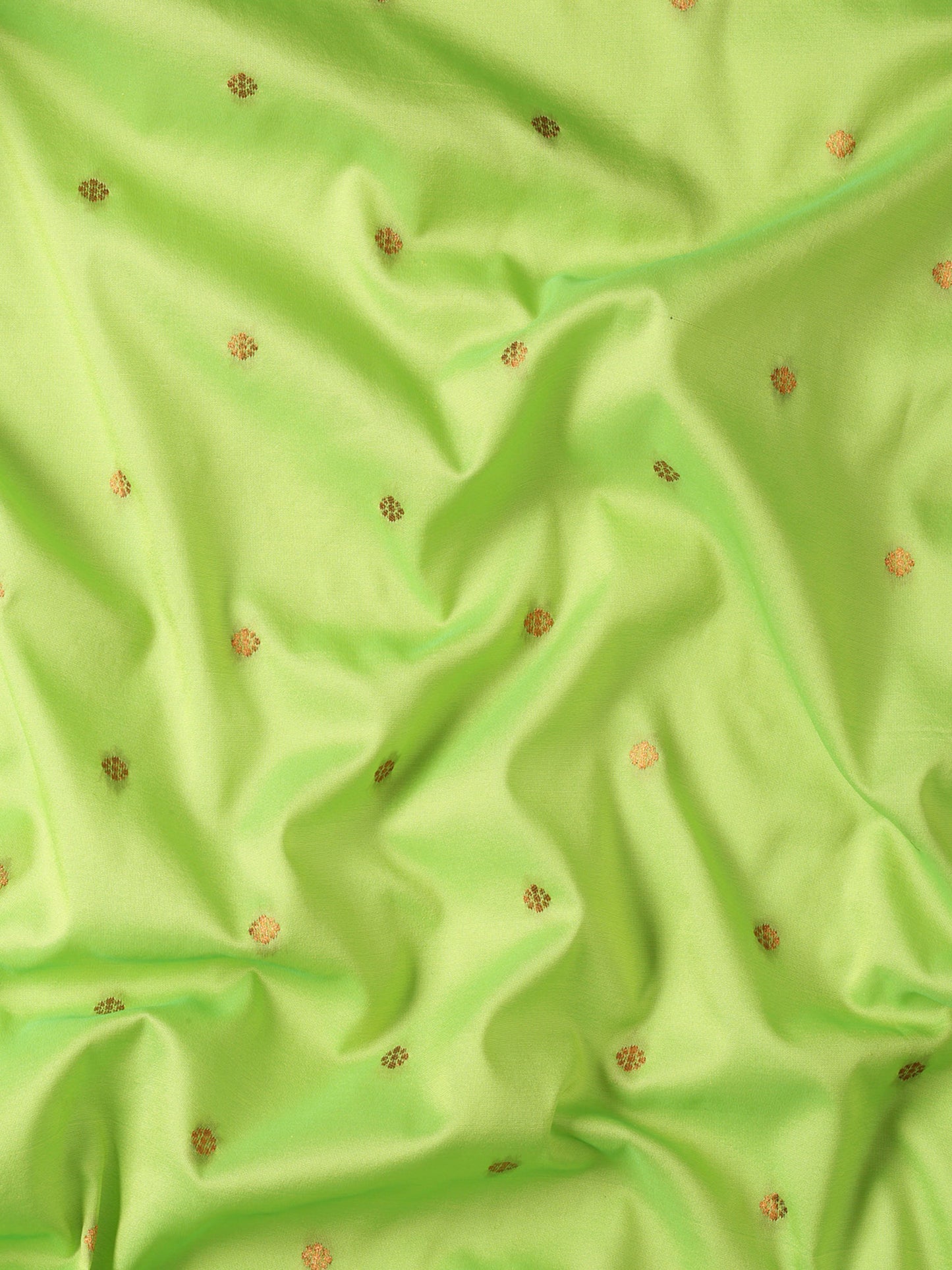 Neha Parrot Green & Rama Soft Silk Maharani Paithani Saree