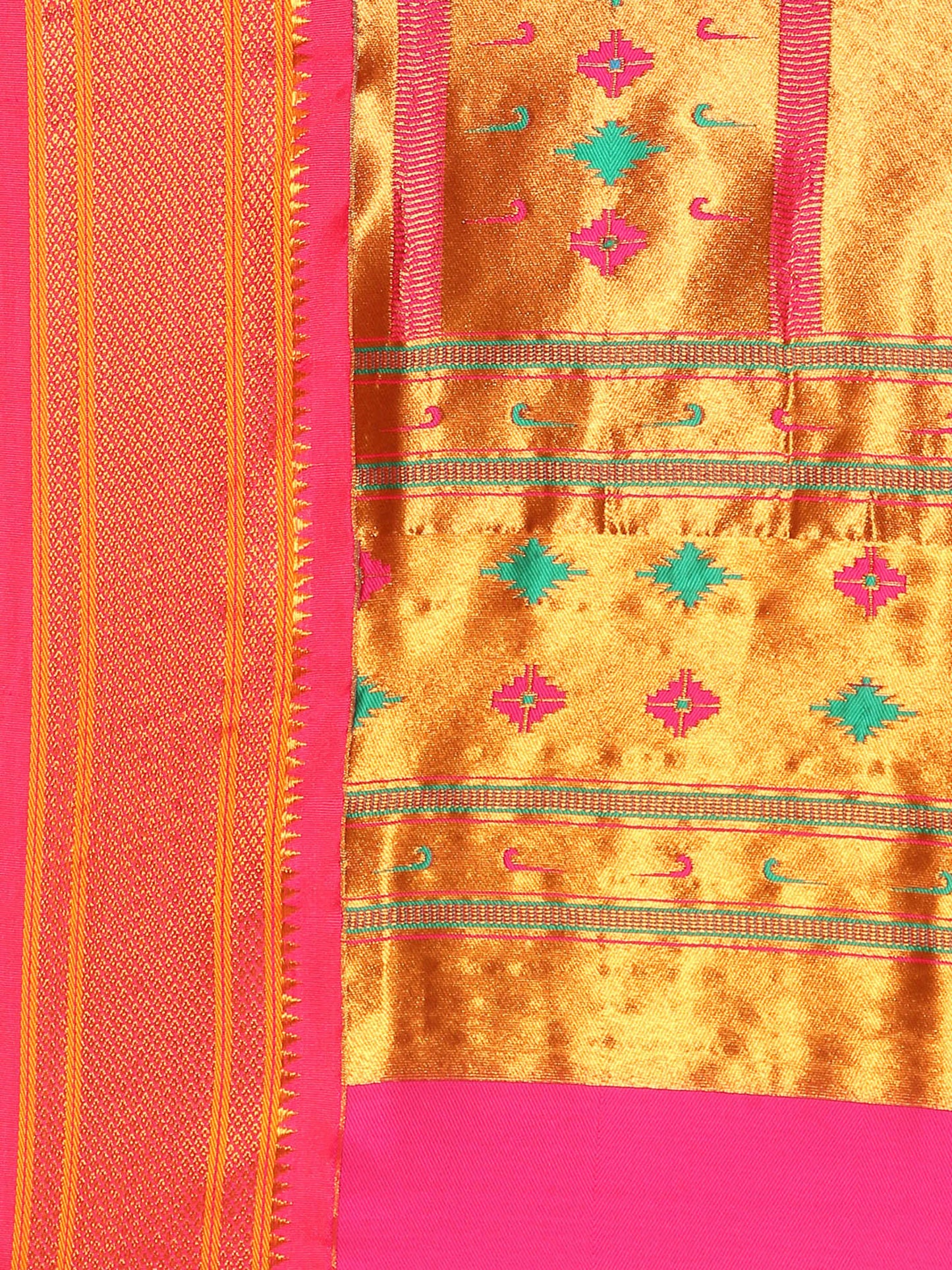 Gopi Purple & Pink Soft Silk Fancy Pallu Paithani Saree