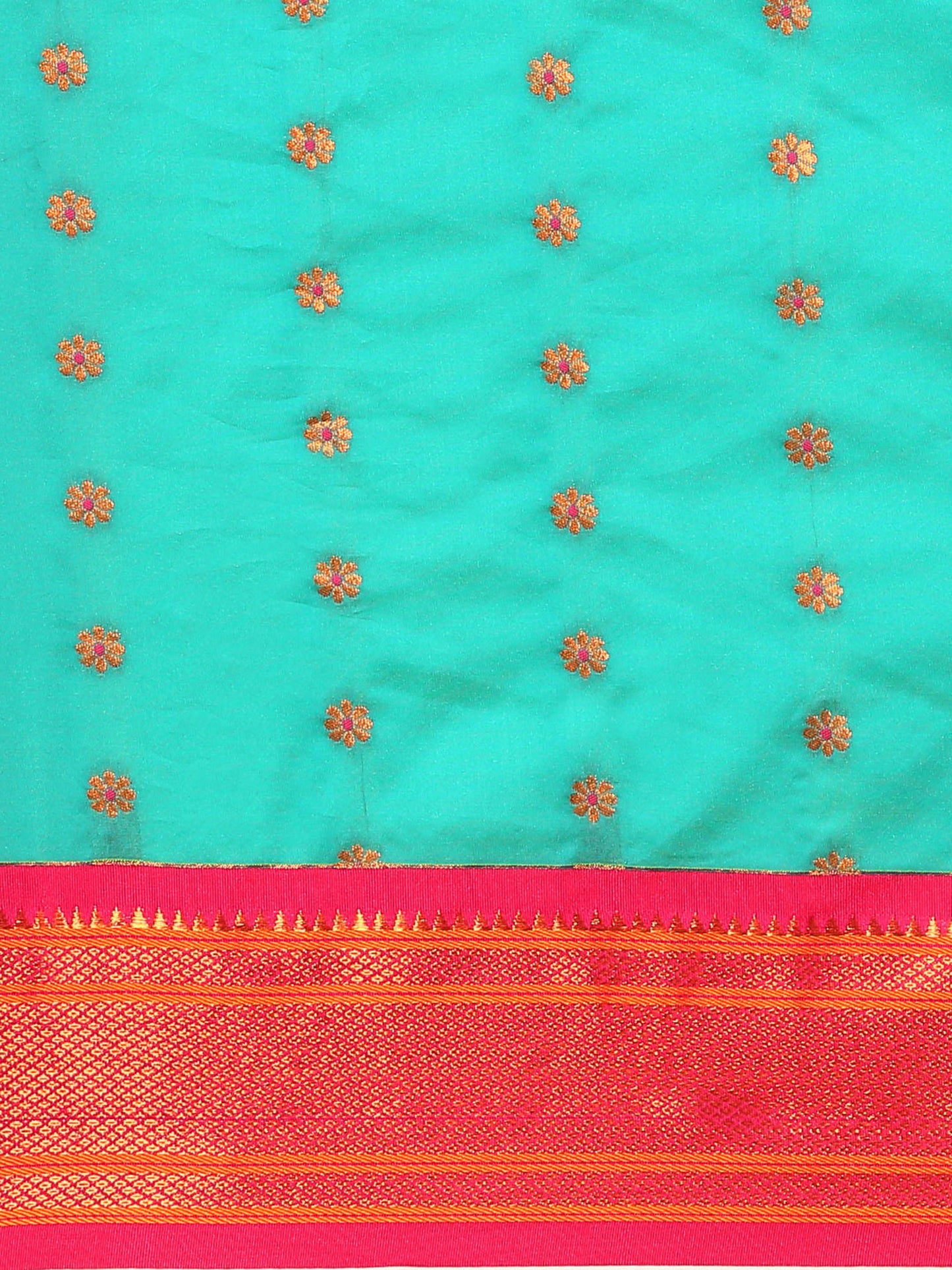 Gopi Chintamani & Pink Soft Silk Fancy Pallu Paithani Saree