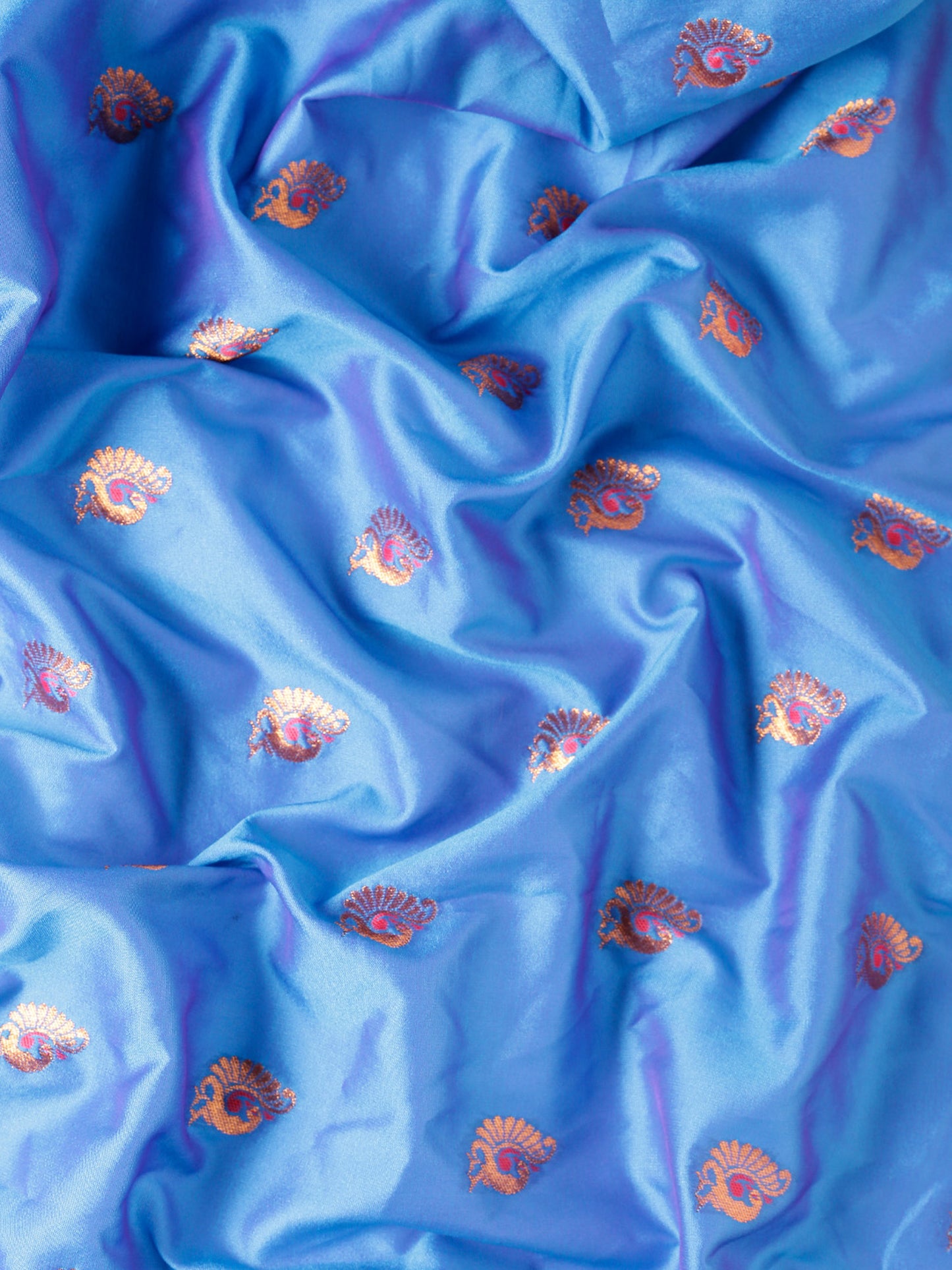Usha Firozi & Red Soft Silk Maharani Paithani Saree