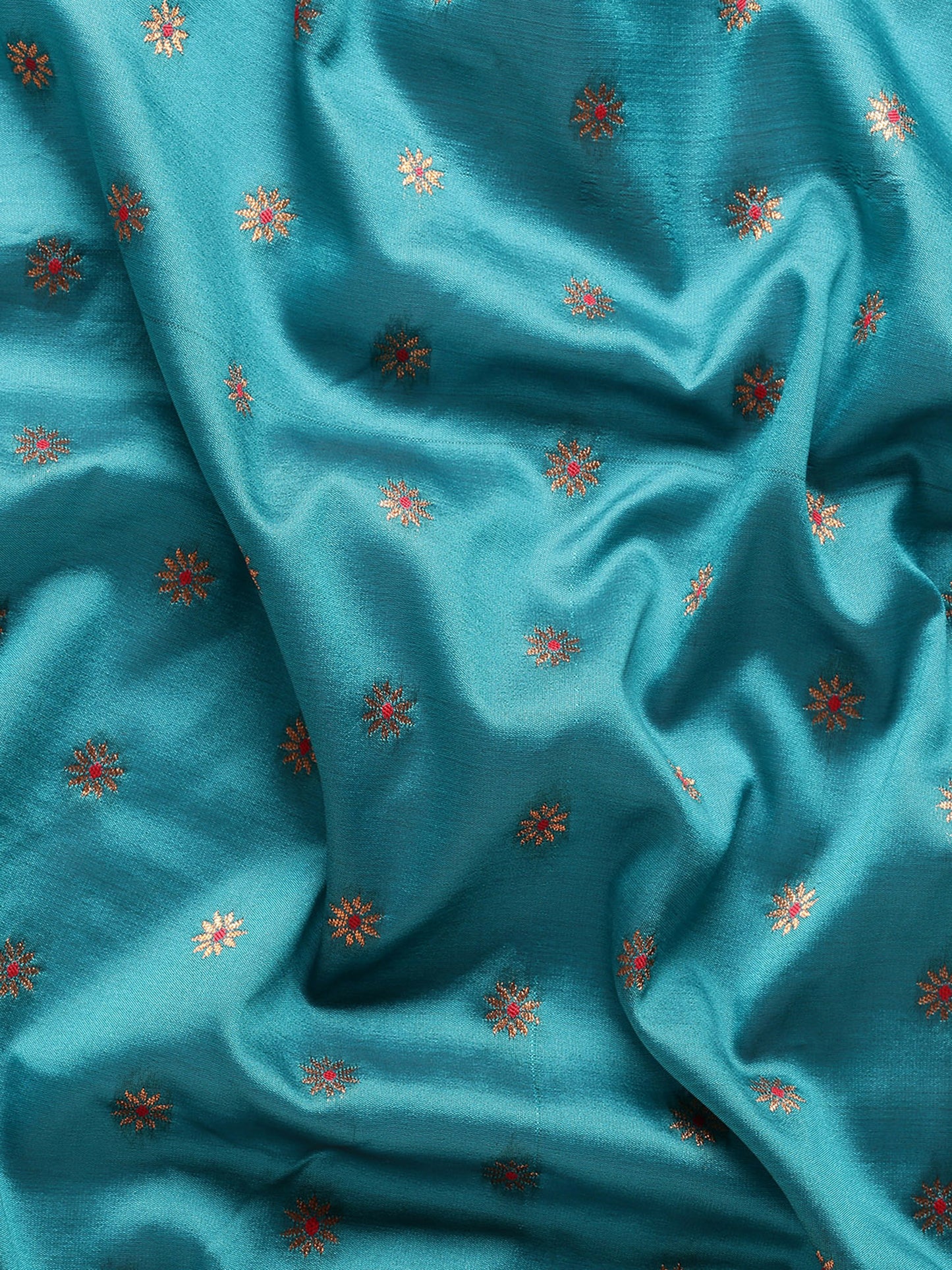 Raksha Rama & Red Soft Silk Double Pallu Paithani Saree