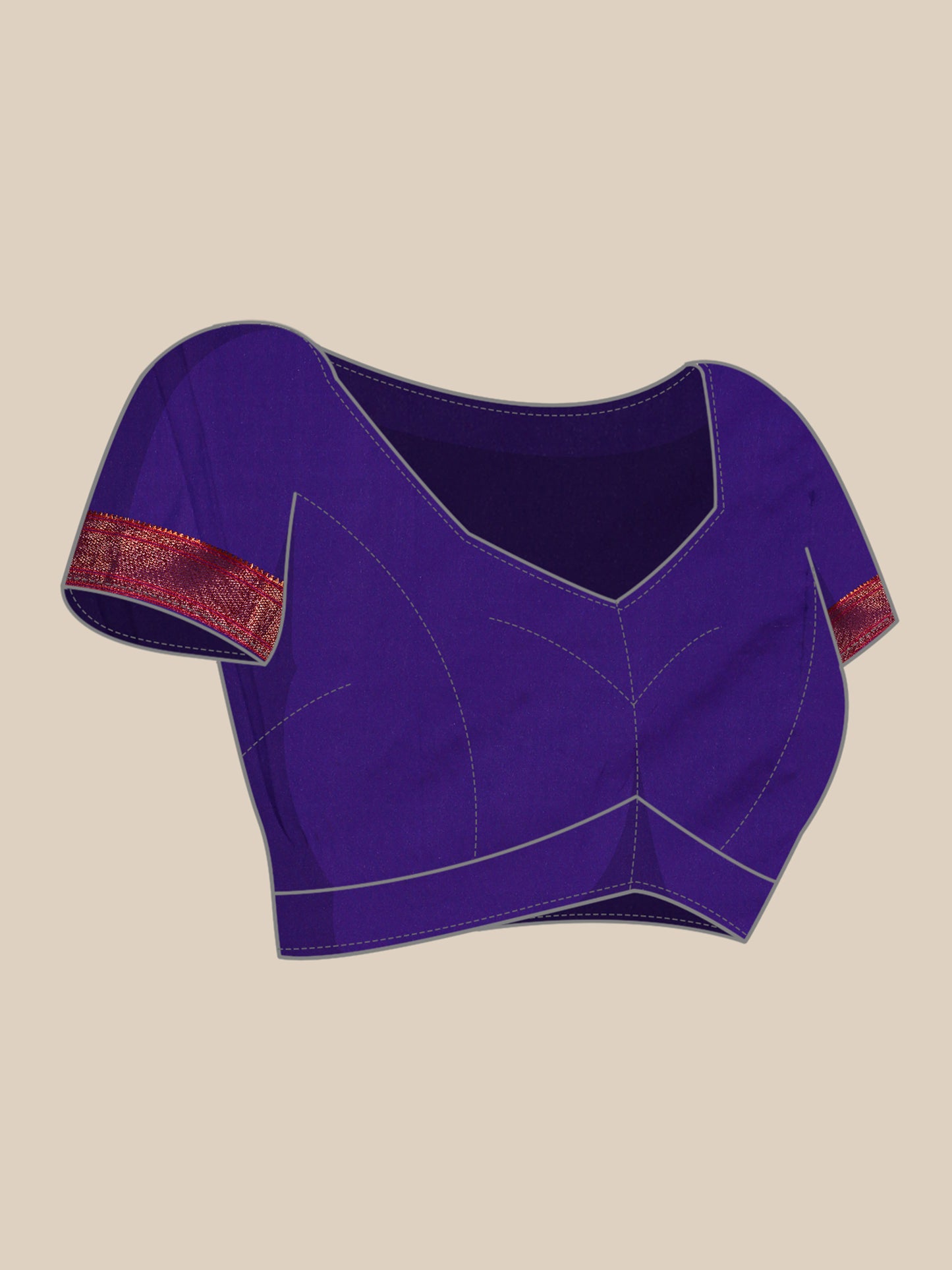 Amruta Rama & Violet Soft Silk Muniya Paithani Saree