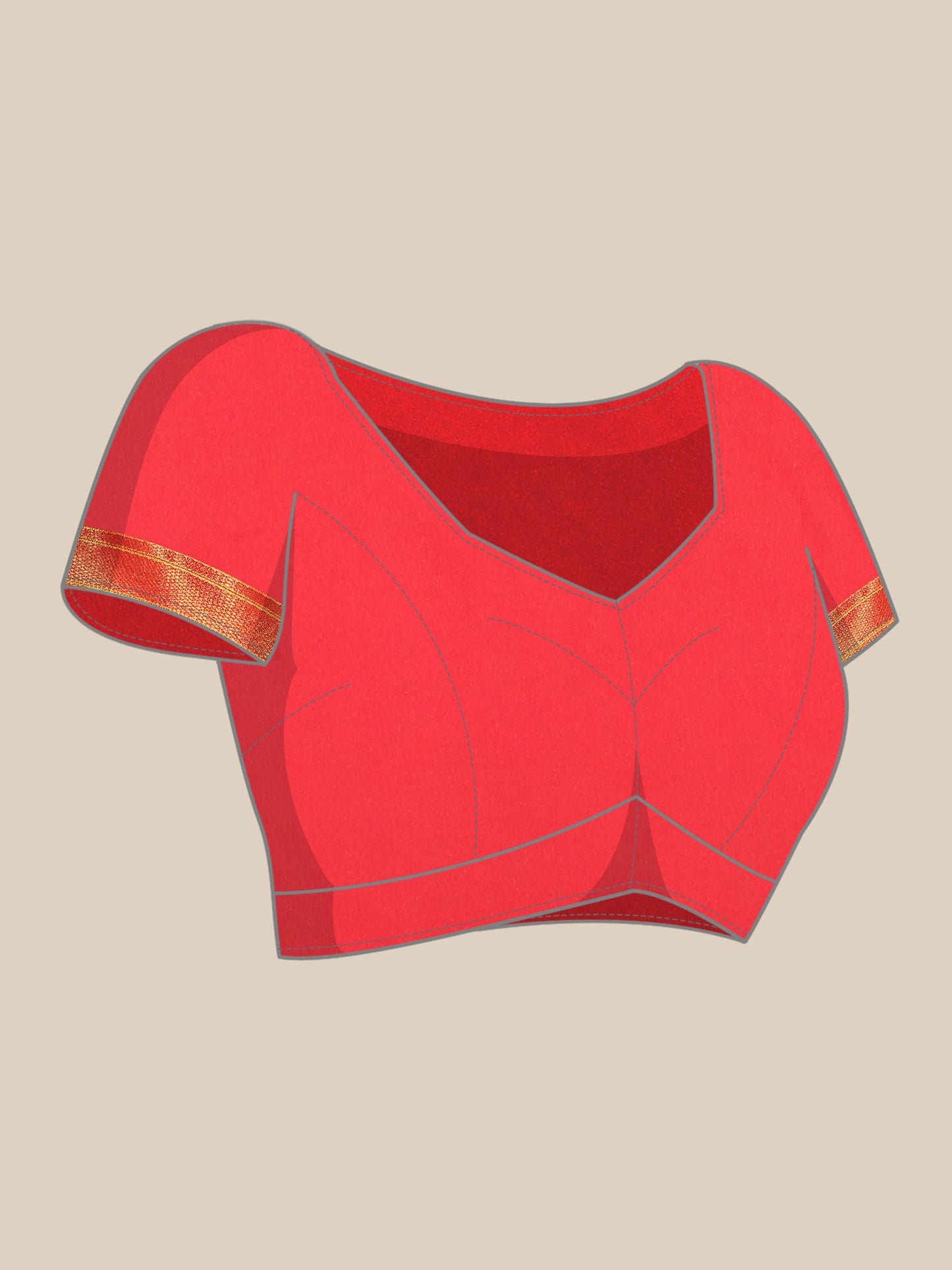 Aarushi Indigo Blue & Red Soft Silk Muniya Paithani Saree