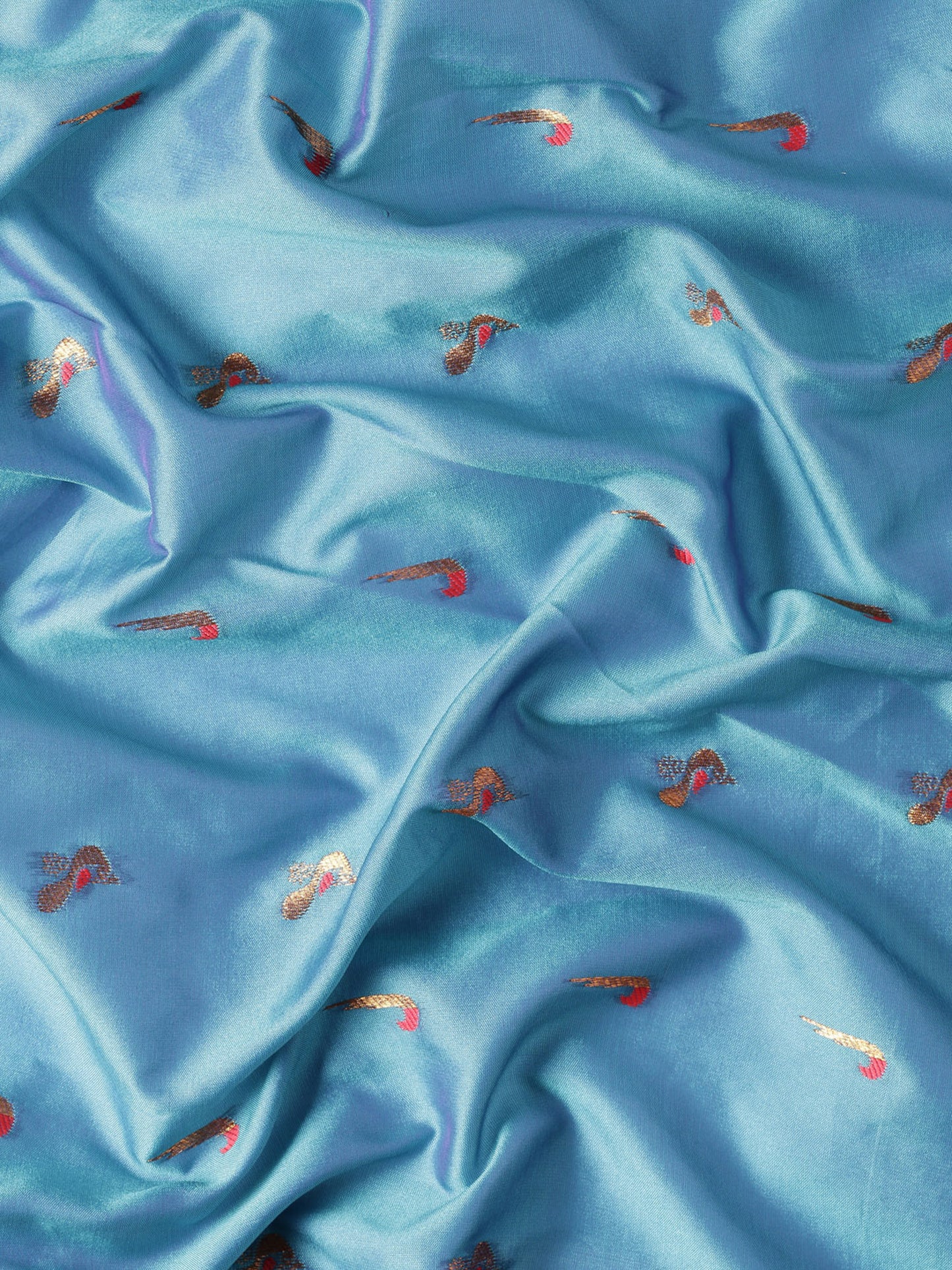 Aarushi Rama & Red Soft Silk Muniya Paithani Saree