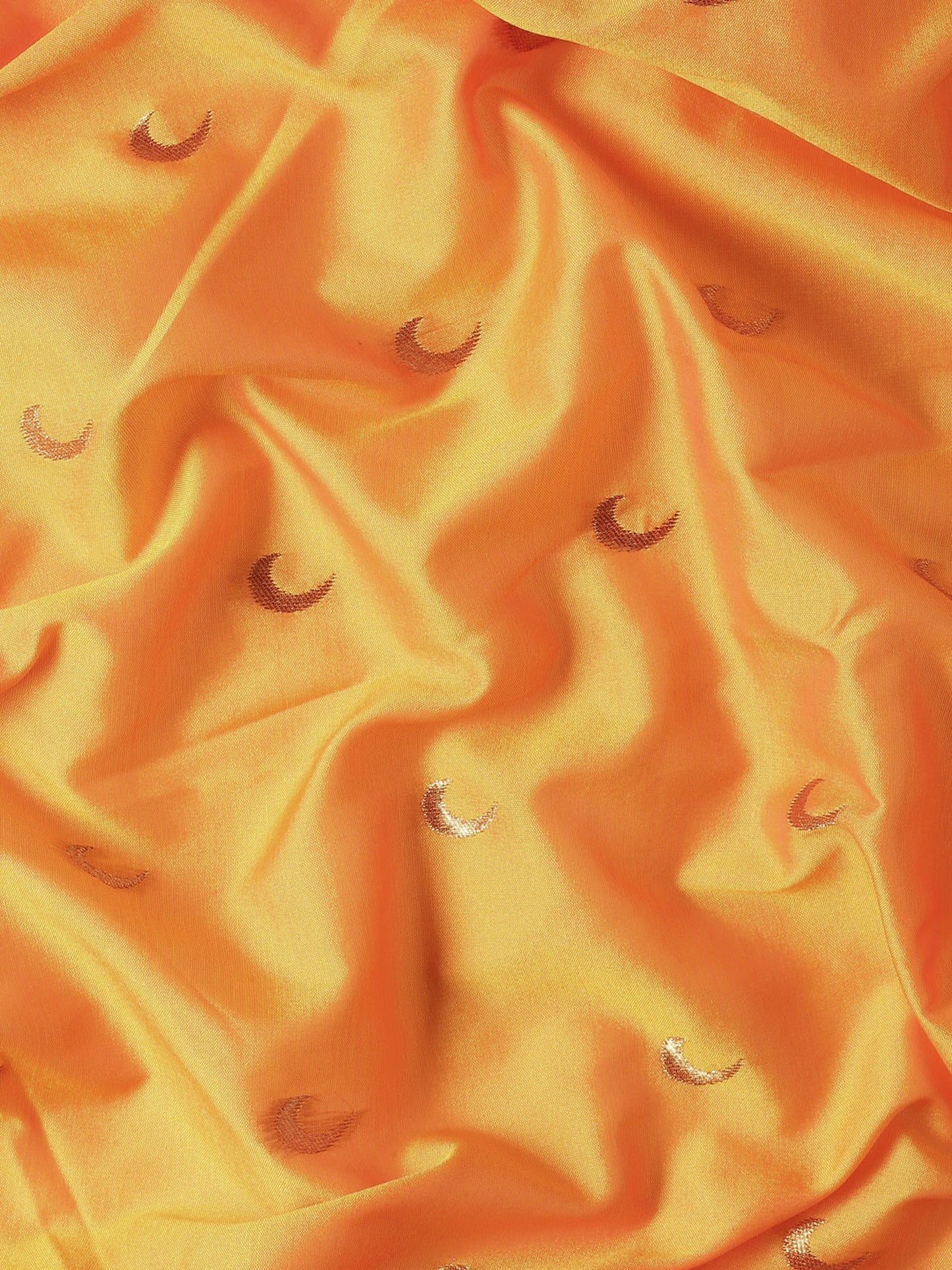 Chandrkala Orange & Red Soft Silk Chandrakor Paithani Saree