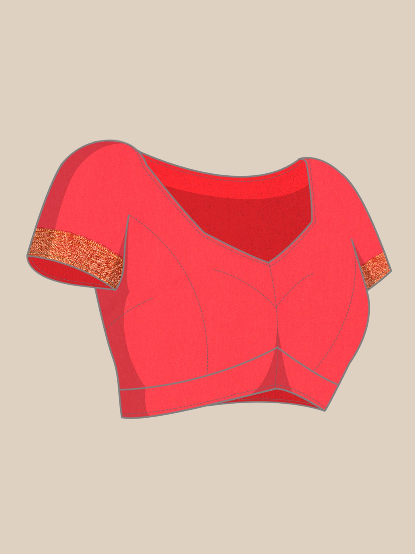Chandrkala Orange & Red Soft Silk Chandrakor Paithani Saree