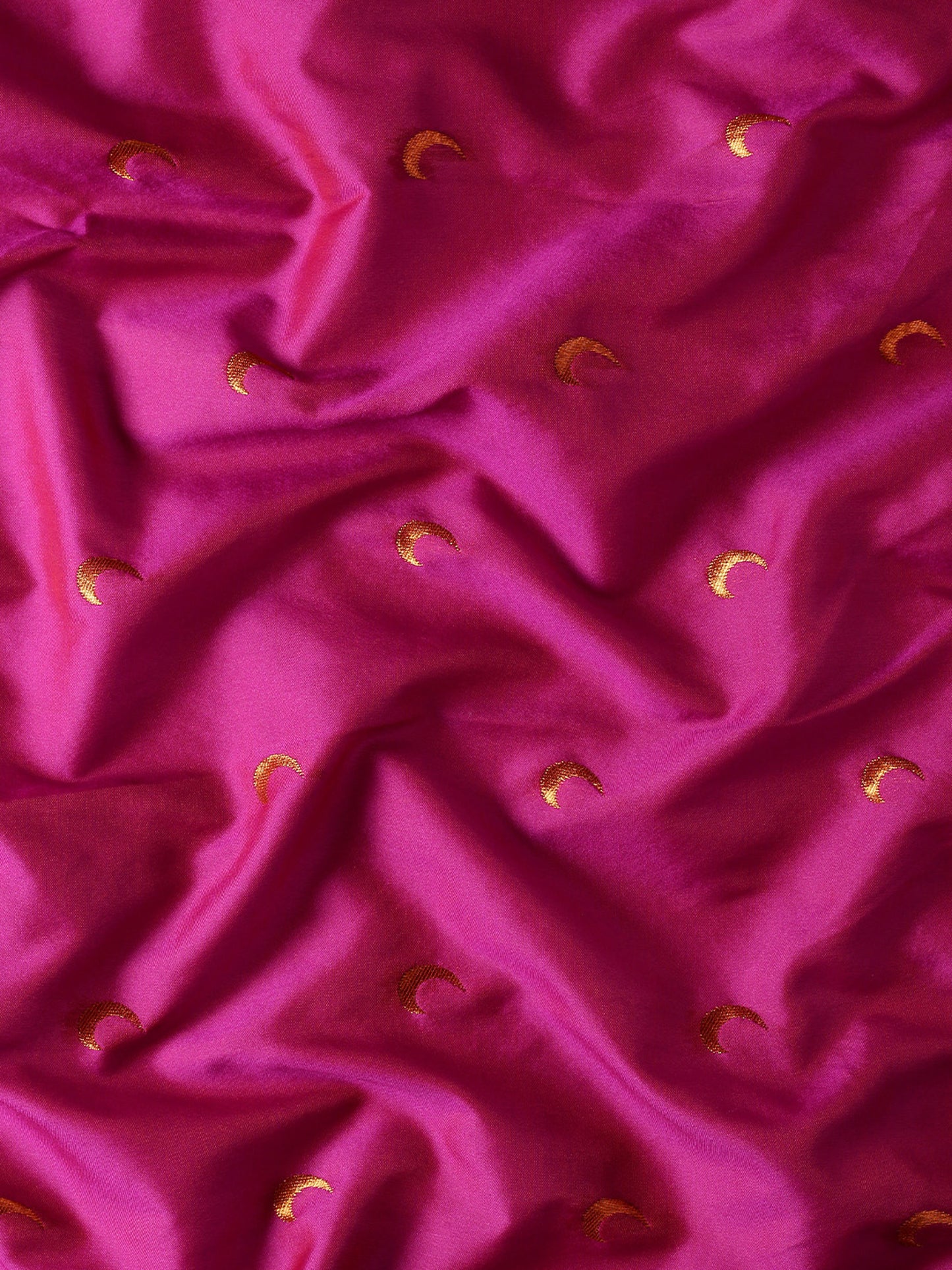 Chandani Magenta & Rama Soft Silk Chandrakor Paithani Saree