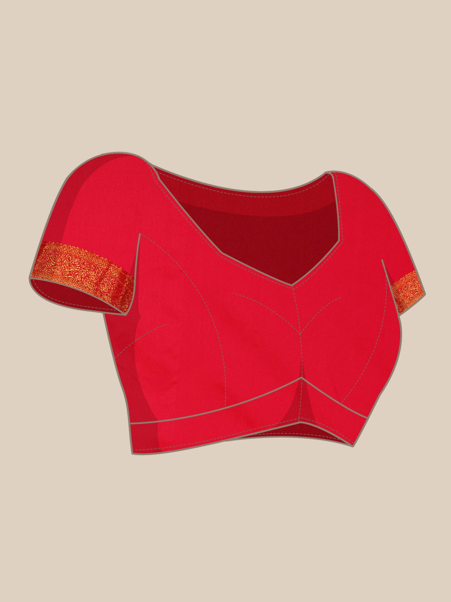 Mhalasa Bottle Green & Red Soft Silk Peshwai Nath Paithani Saree