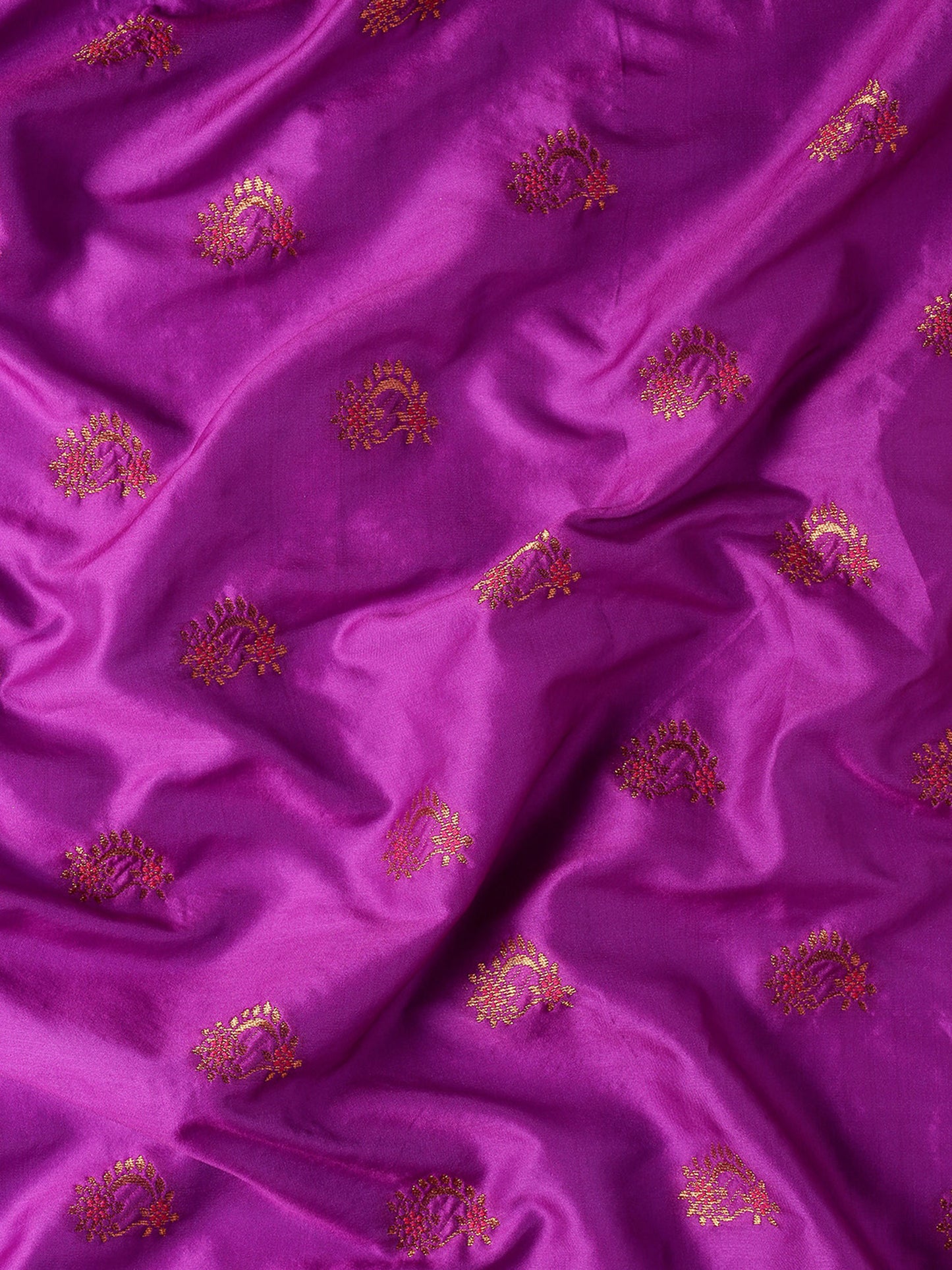 Mhalasa Purple & Red Soft Silk Peshwai Nath Paithani Saree