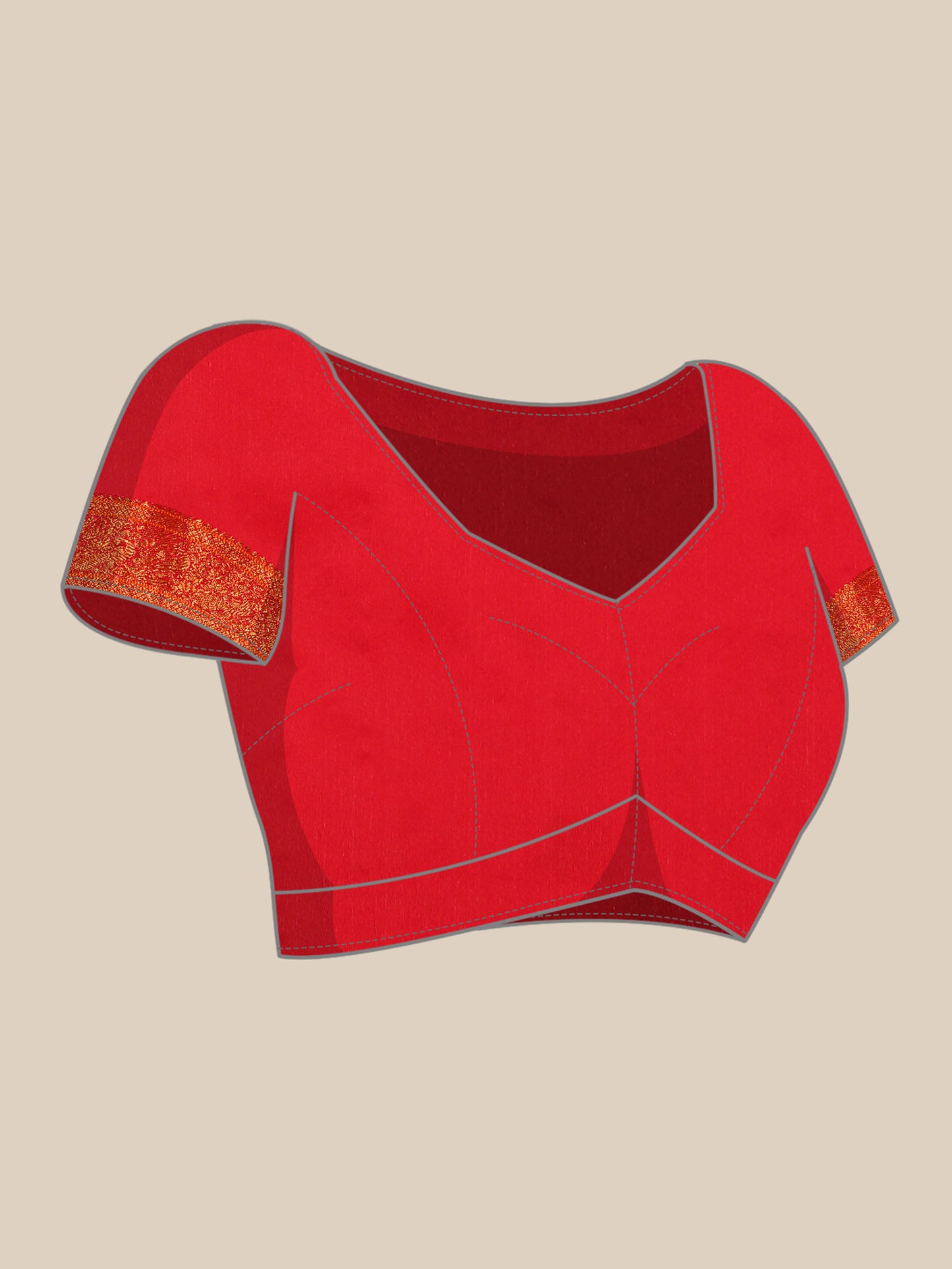 Mhalasa Purple & Red Soft Silk Peshwai Nath Paithani Saree
