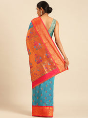Mhalasa Rama & Red Soft Silk Peshwai Nath Paithani Saree