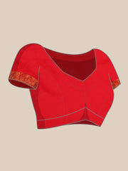 Mhalasa Rama & Red Soft Silk Peshwai Nath Paithani Saree