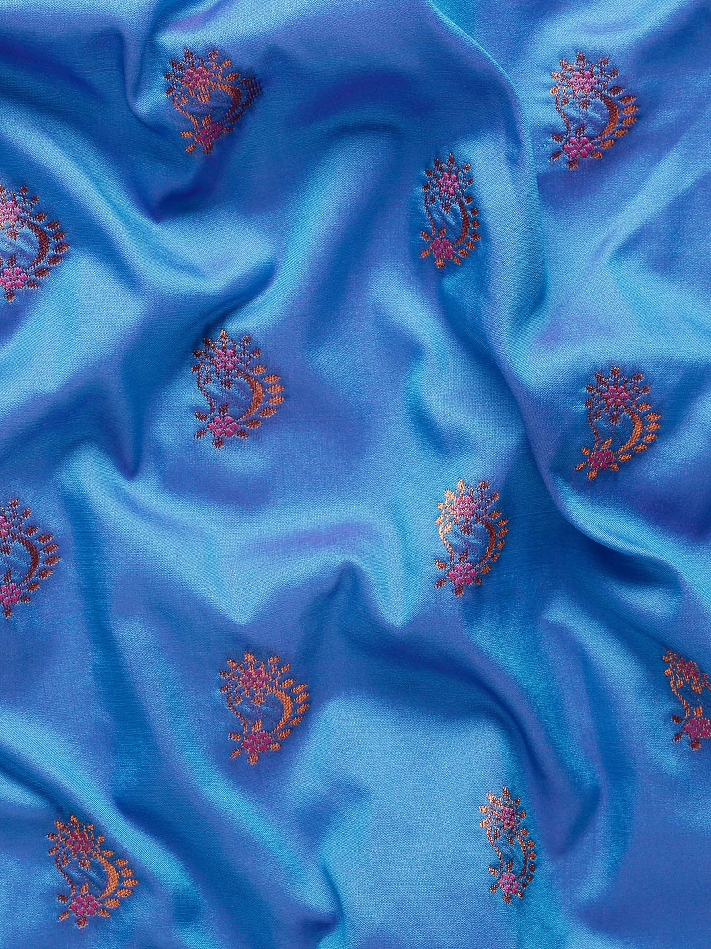 Mhalasa Firozi & Pink Soft Silk Peshwai Nath Paithani Saree