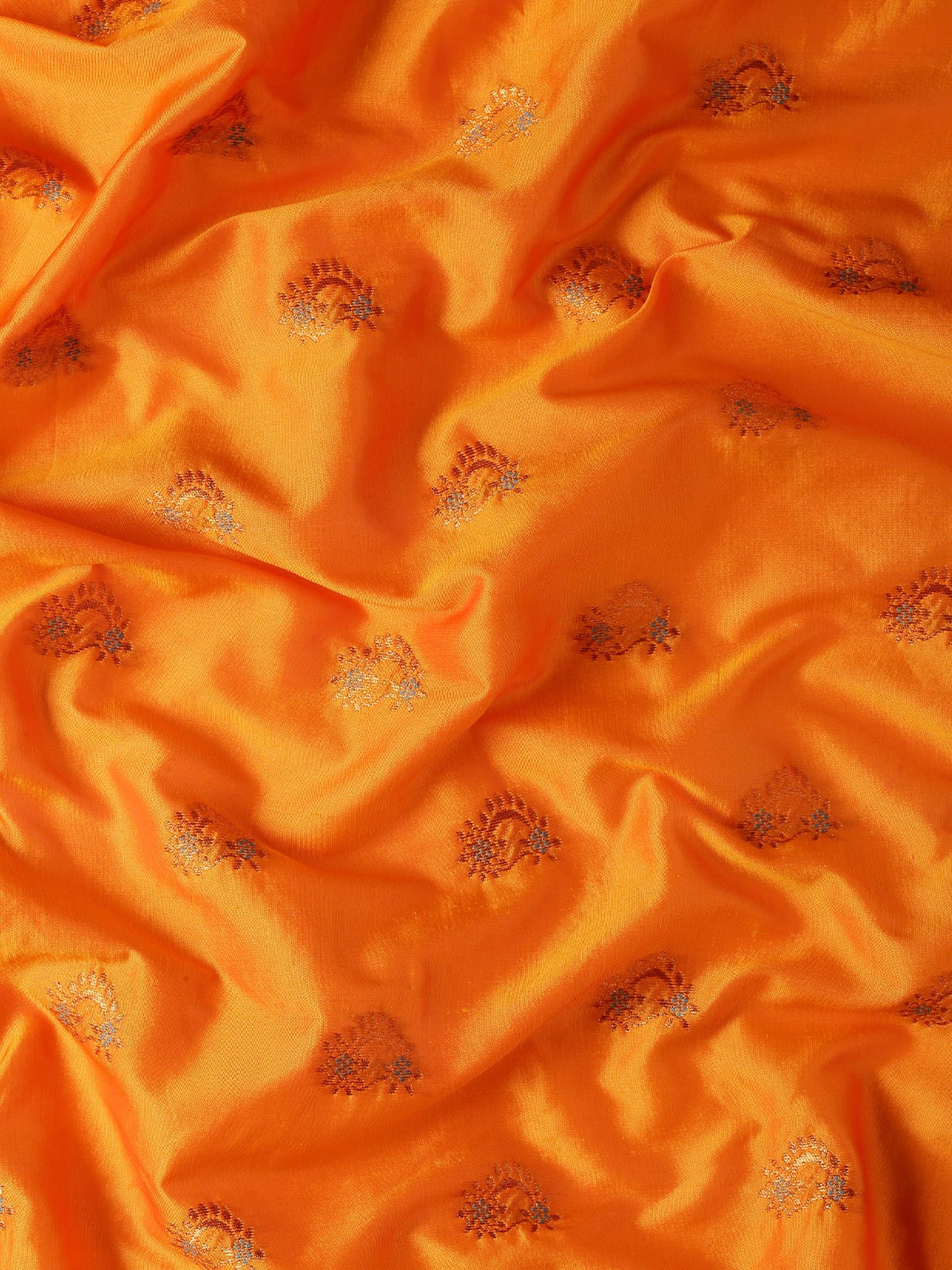 Mhalasa Orange & Rama Soft Silk Peshwai Nath Paithani Saree