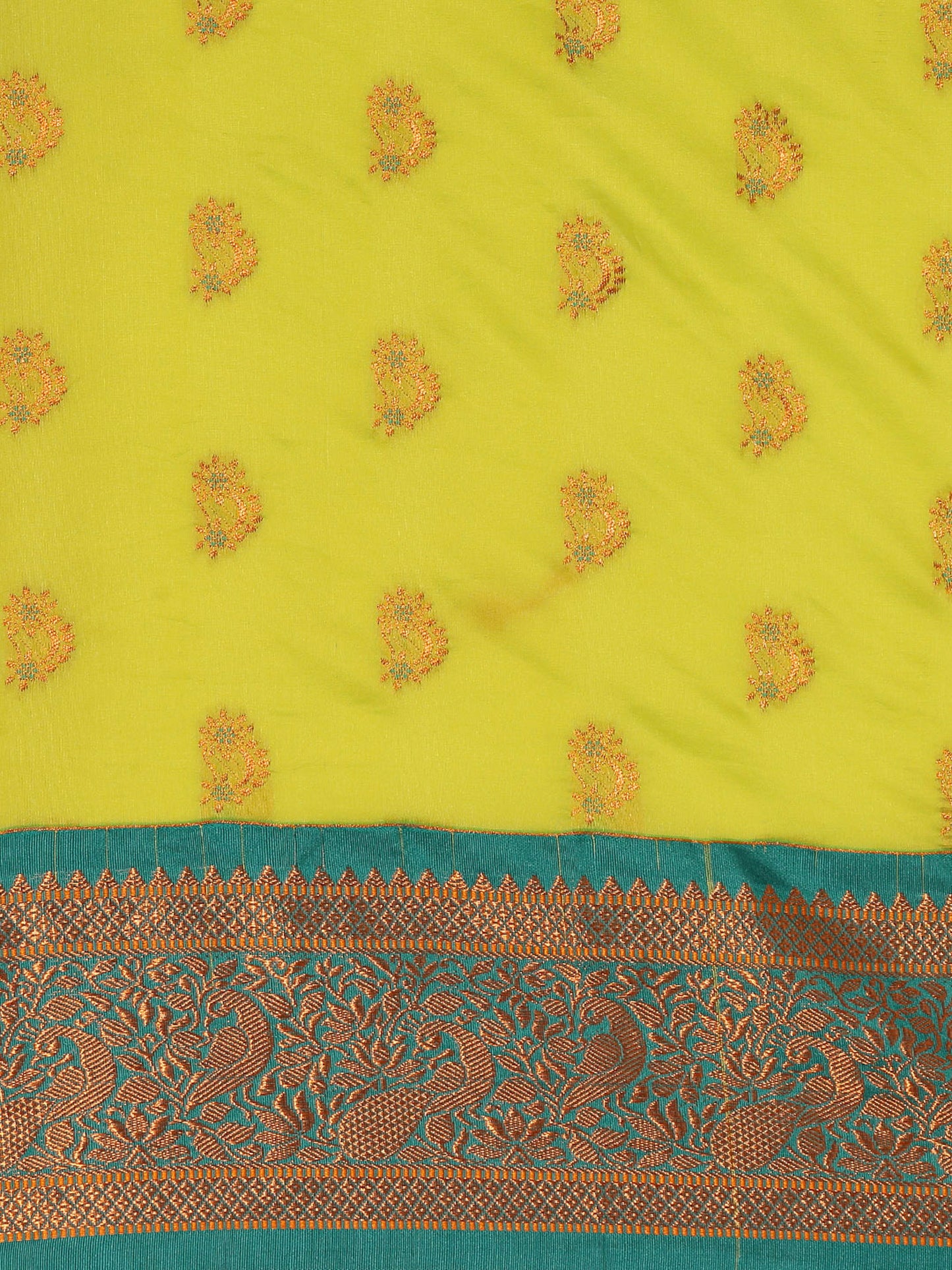 Mhalasa Popati & Rama Soft Silk Peshwai Nath Paithani Saree
