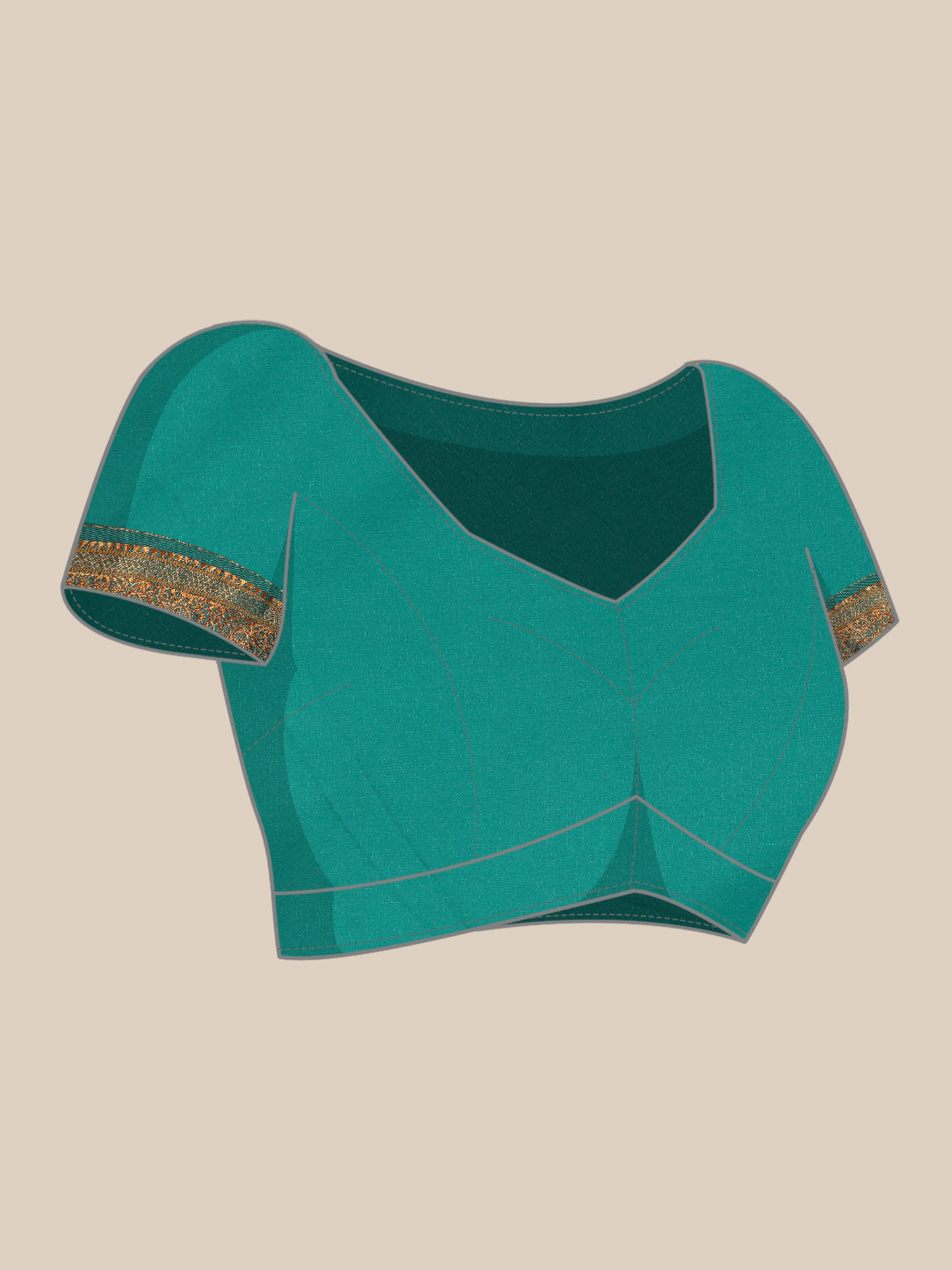 Mhalasa Popati & Rama Soft Silk Peshwai Nath Paithani Saree