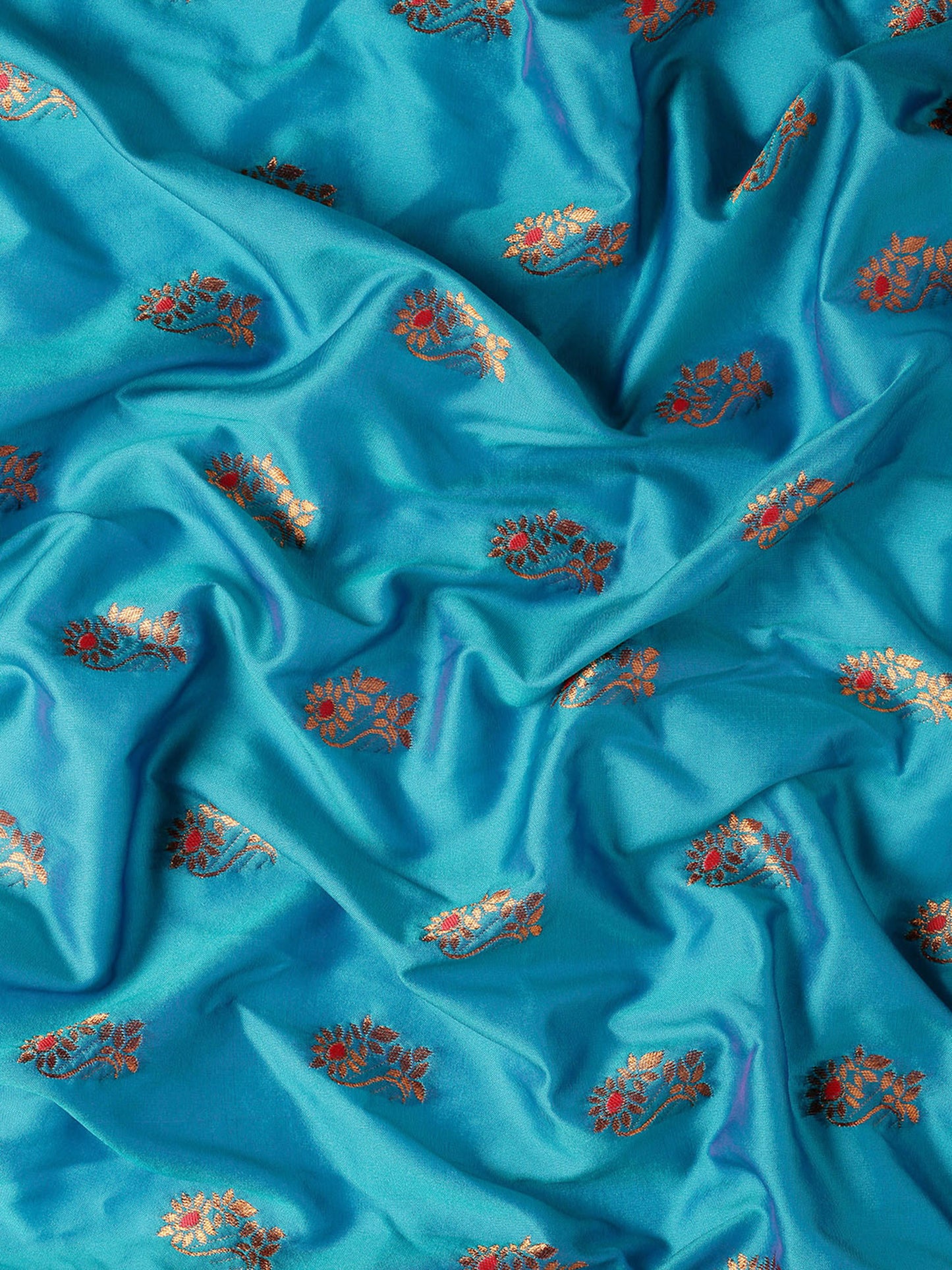 Ahilya Rama & Red Soft Silk Peshwai Nath Paithani Saree