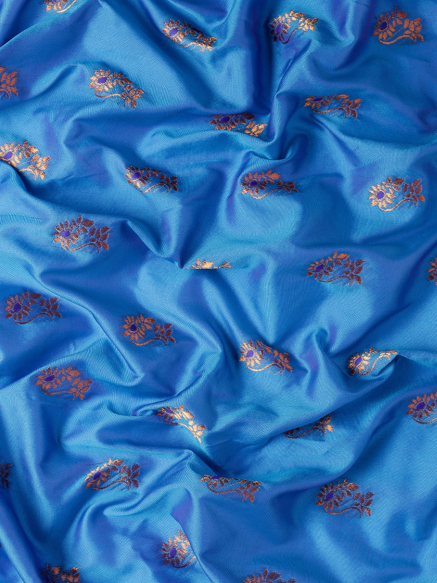 Ahilya Firozi & Violet Soft Silk Peshwai Nath Paithani Saree