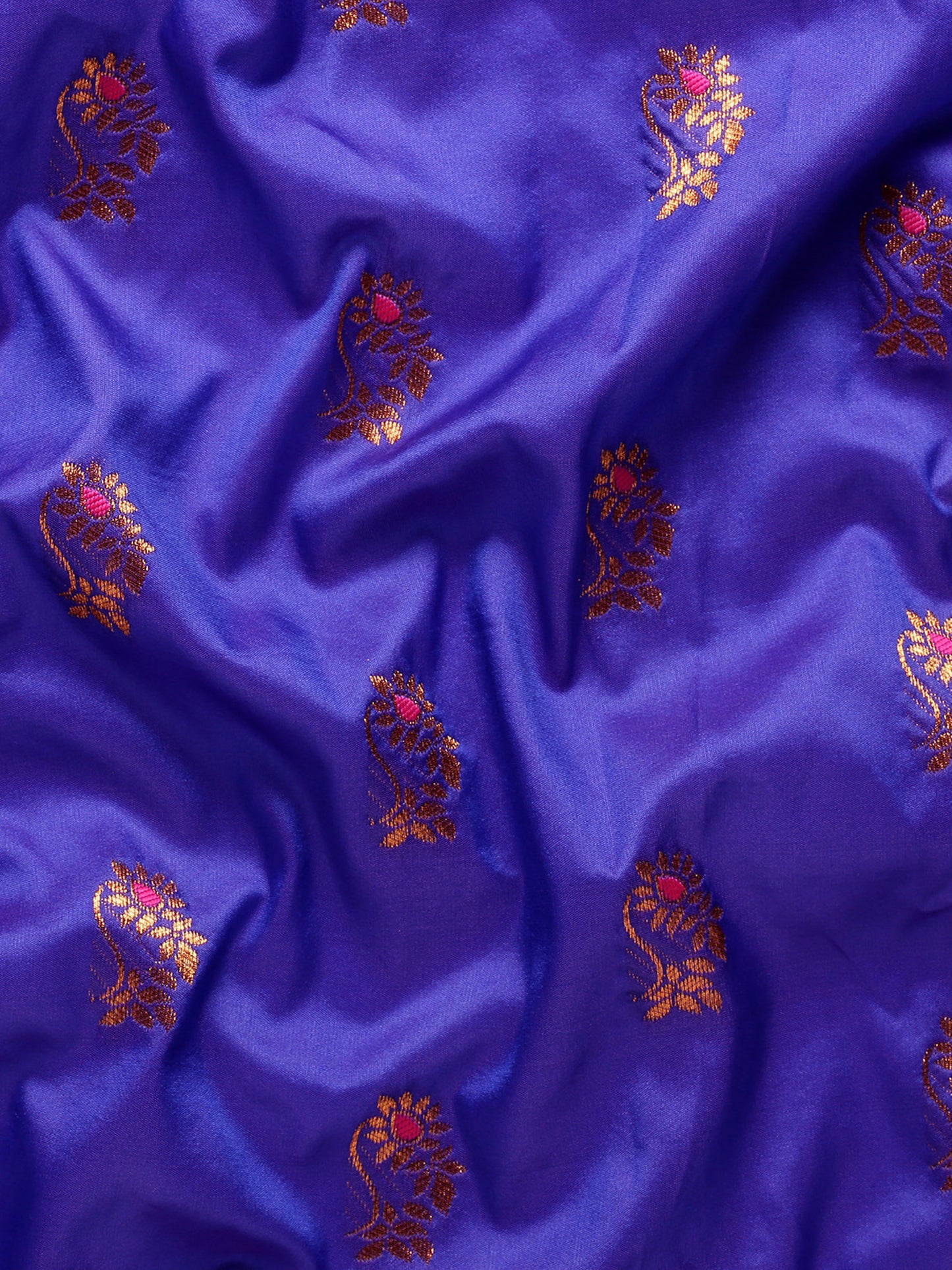 Sonkali Royal Blue & Pink Soft Silk Peshwai Nath Paithani Saree