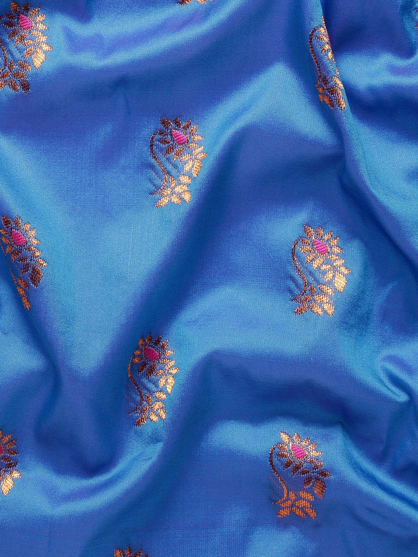 Sonkali Firozi & Pink Soft Silk Peshwai Nath Paithani Saree