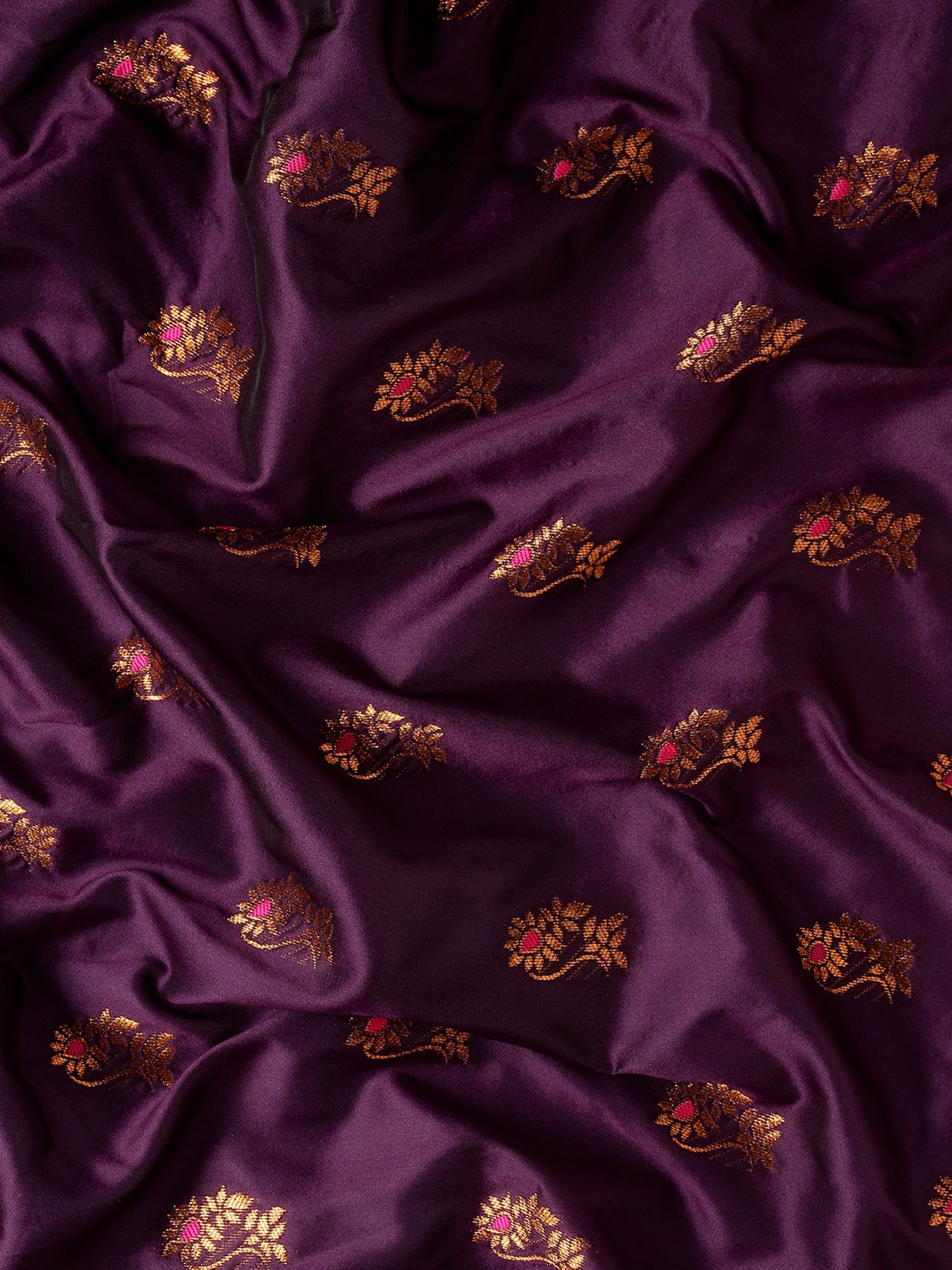 Sonkali Maroon & Pink Soft Silk Peshwai Nath Paithani Saree
