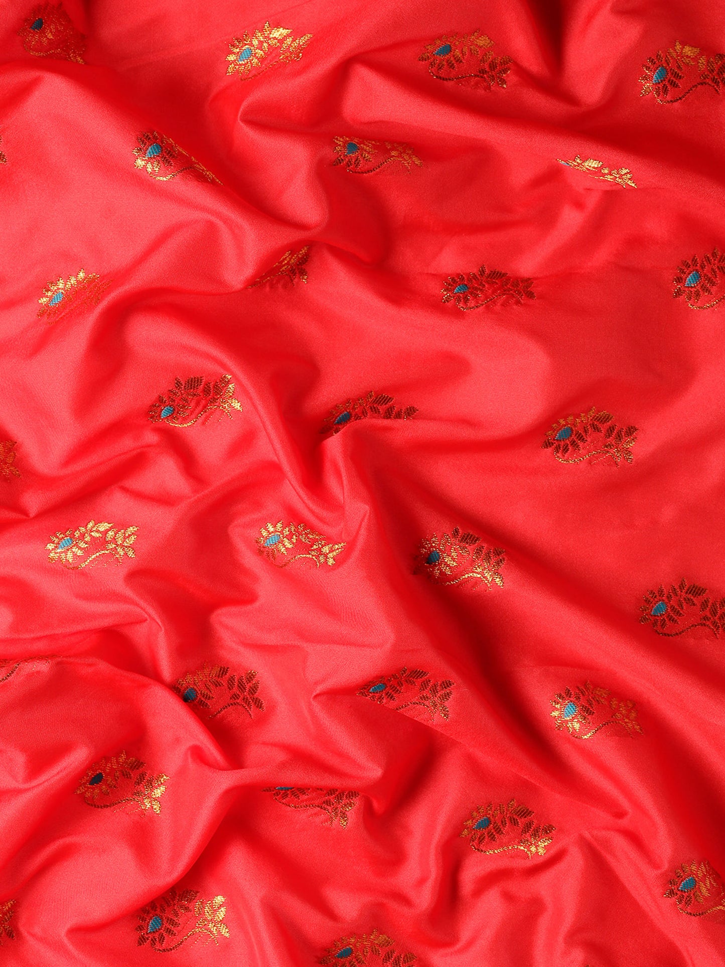 Sonkali Red & Rama Soft Silk Peshwai Nath Paithani Saree