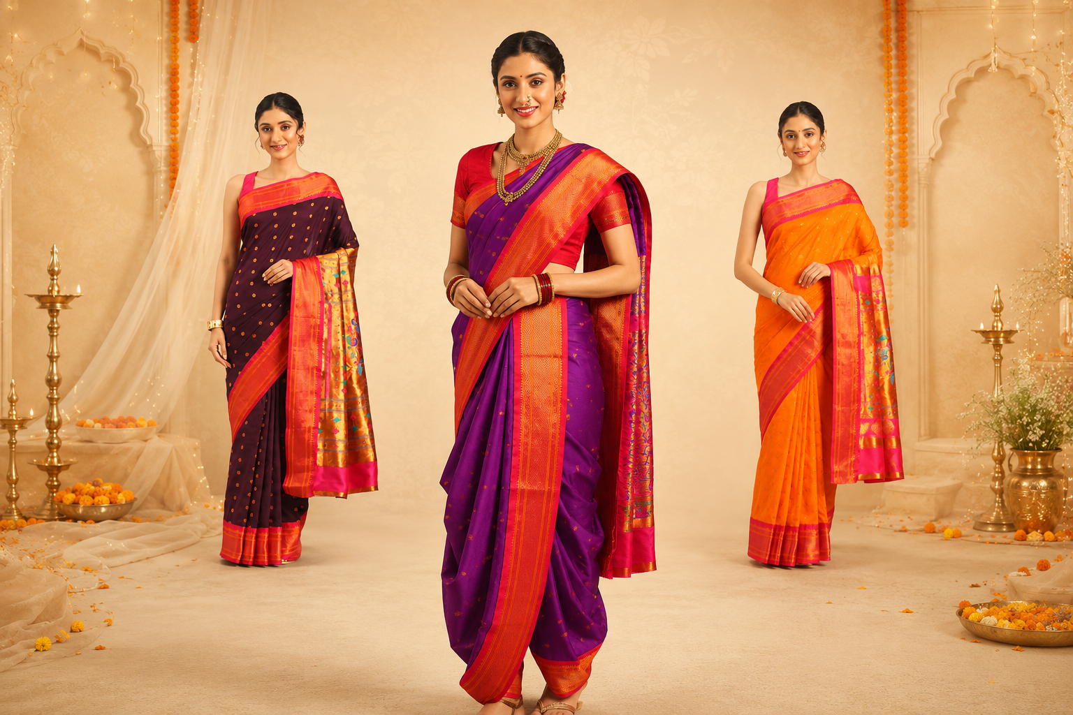 Best Paithani Sarees for Marathi Brides