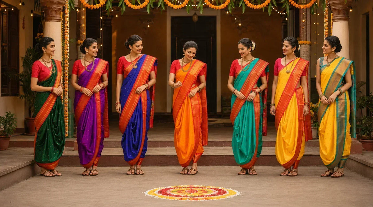 Mangalagauri che Khel and Nauvari Paithani Sarees: Celebrating Shravan in Maharashtrian Style