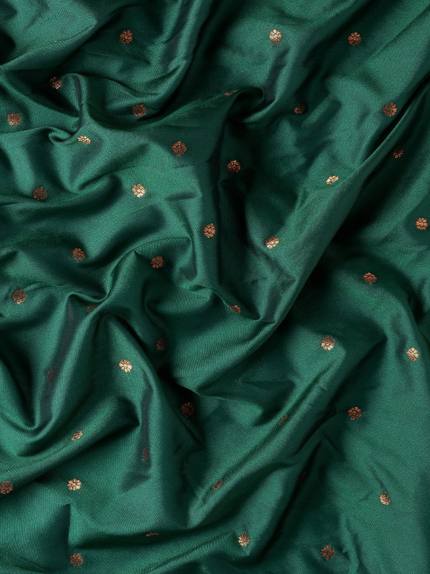 Swamini Bottle Green & Red Soft Silk Maharani Nauvari Paithani Saree