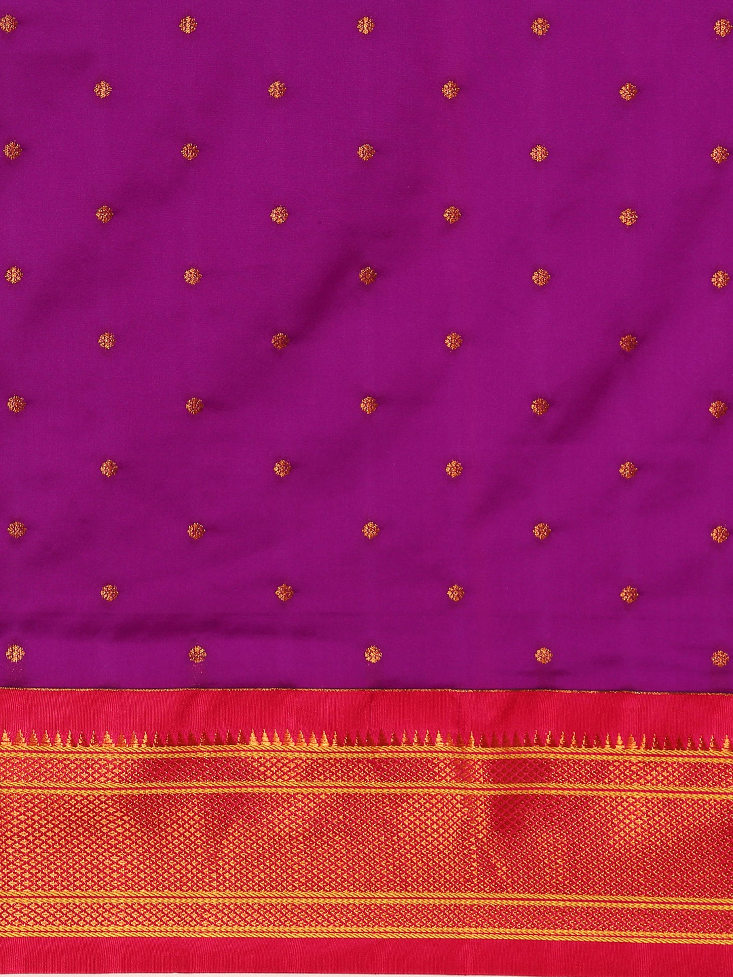 Swamini Purple & Pink Soft Silk Maharani Nauvari Paithani Saree