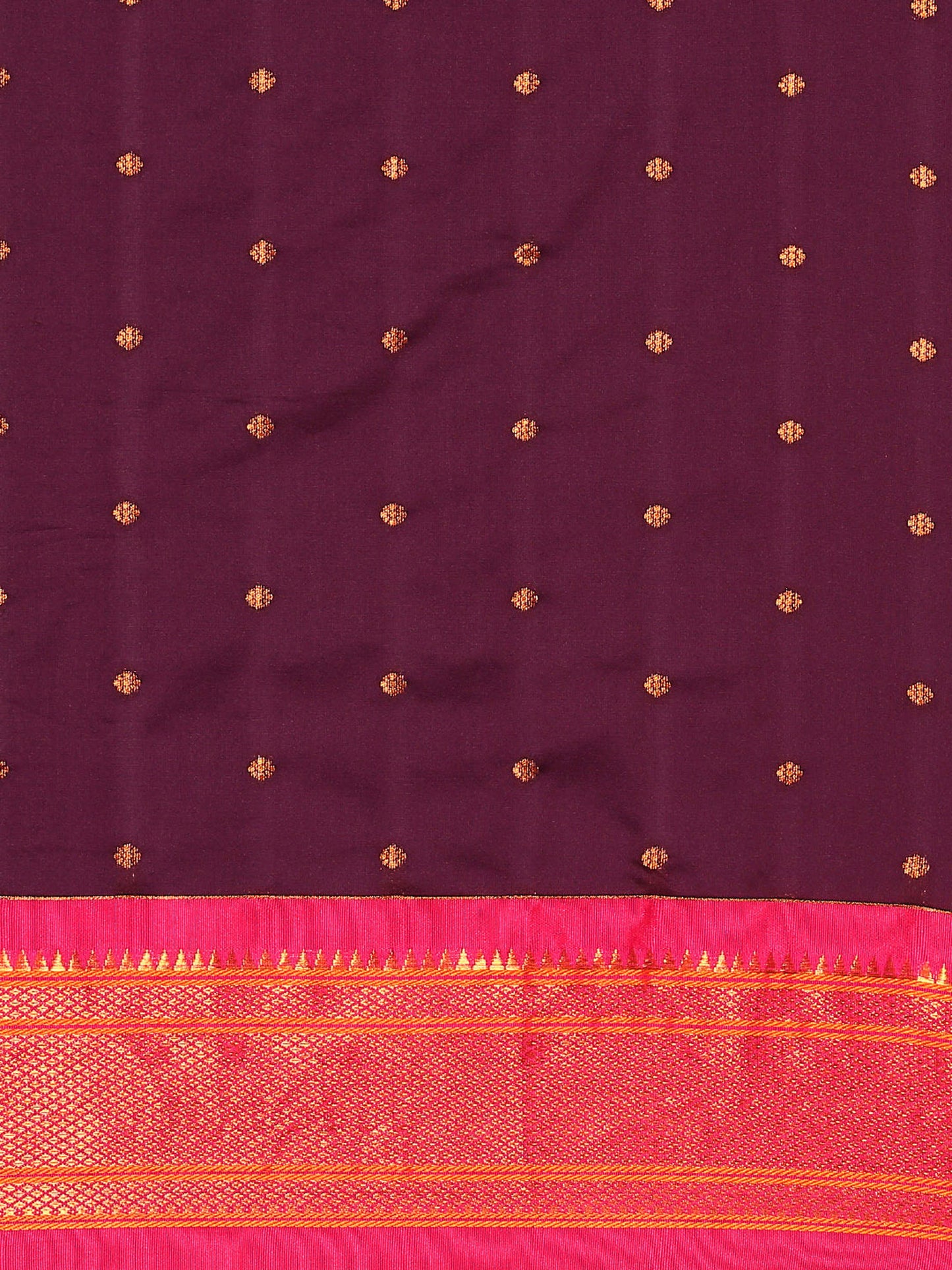 Neha Wine & Pink Soft Silk Maharani Paithani Saree