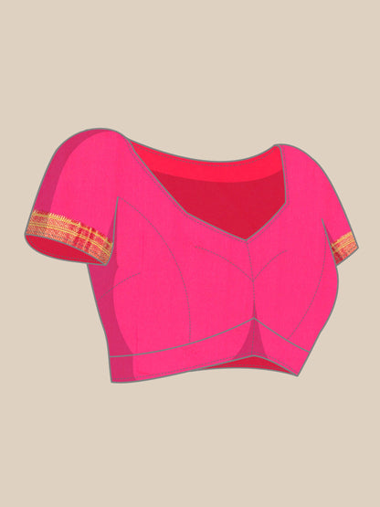 Neha Wine & Pink Soft Silk Maharani Paithani Saree