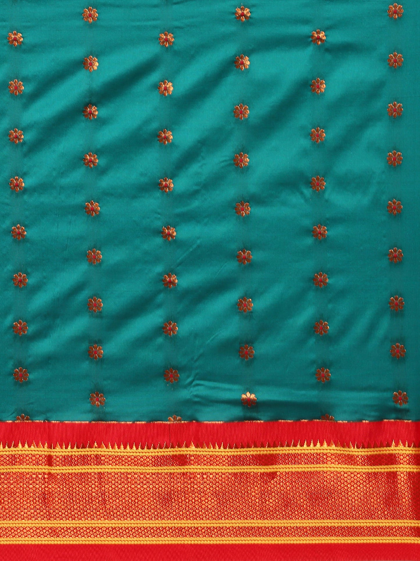 Gopi Rama & Red Soft Silk Fancy Pallu Paithani Saree