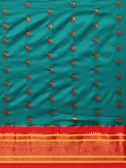 Gopi Rama & Red Soft Silk Fancy Pallu Paithani Saree