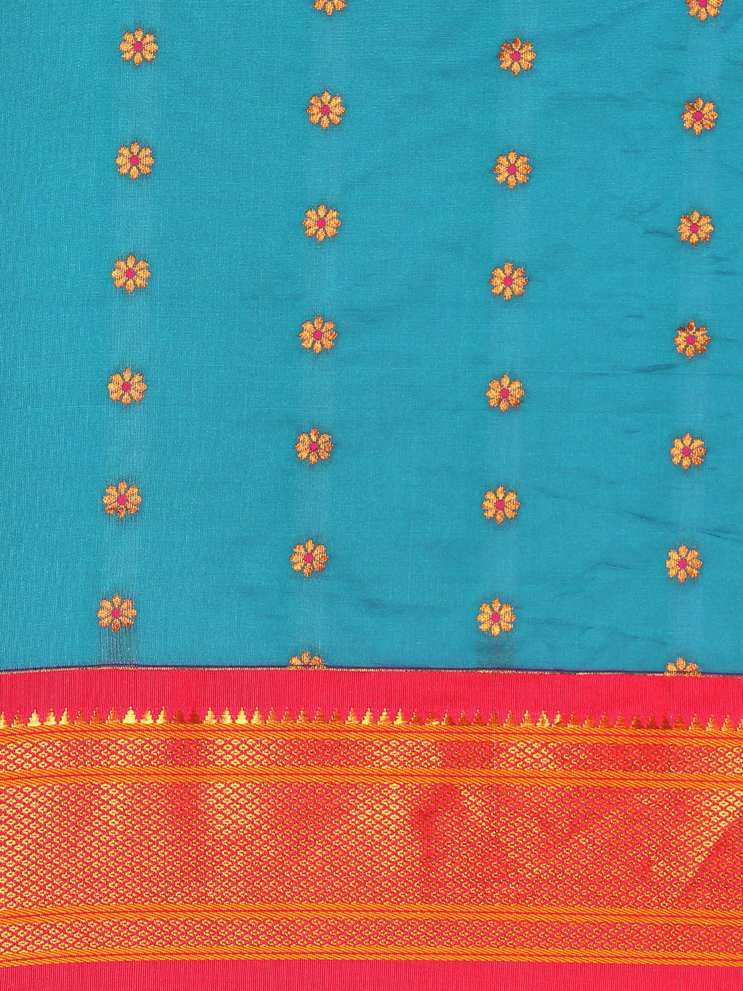 Gopi Rama & Pink Soft Silk Fancy Pallu Paithani Saree