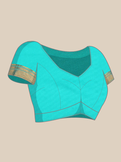 Muniya Paithani Saree Silk Blend with Zari Border and Peacock Pallu, Bridal, Festive ready, 5.5 Meter | Gopi Orange & Rama