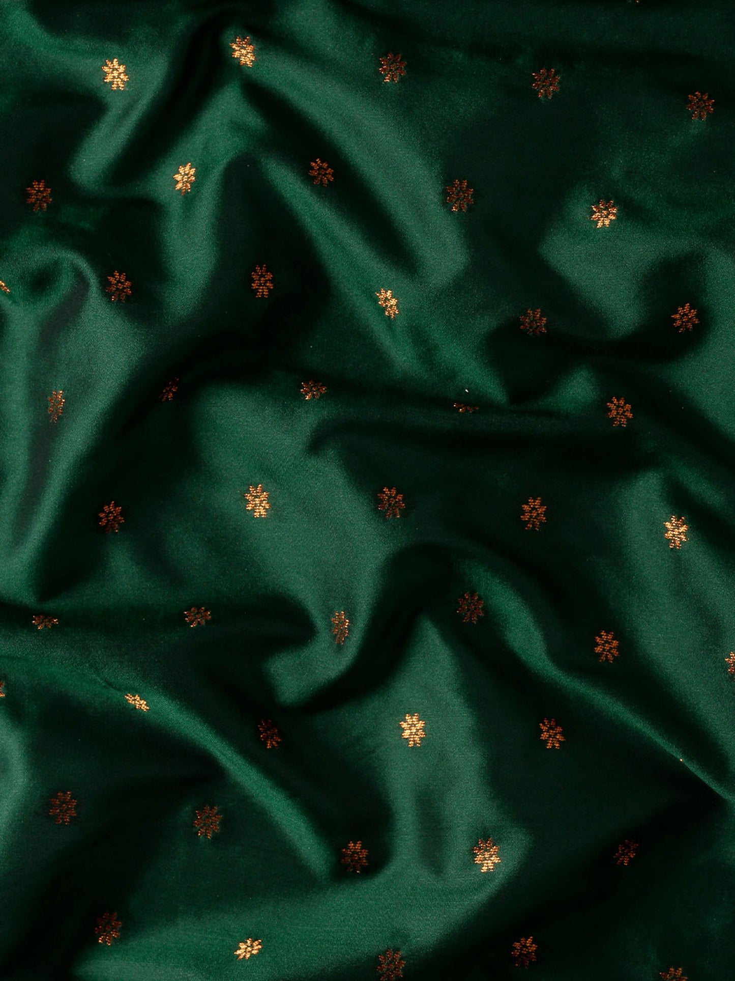 Rashmika Bottle Green & Pink Soft Silk Double Pallu Paithani Saree