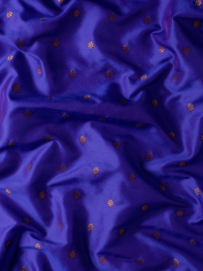 Rashmika Royal Blue & Pink Soft Silk Double Pallu Paithani Saree