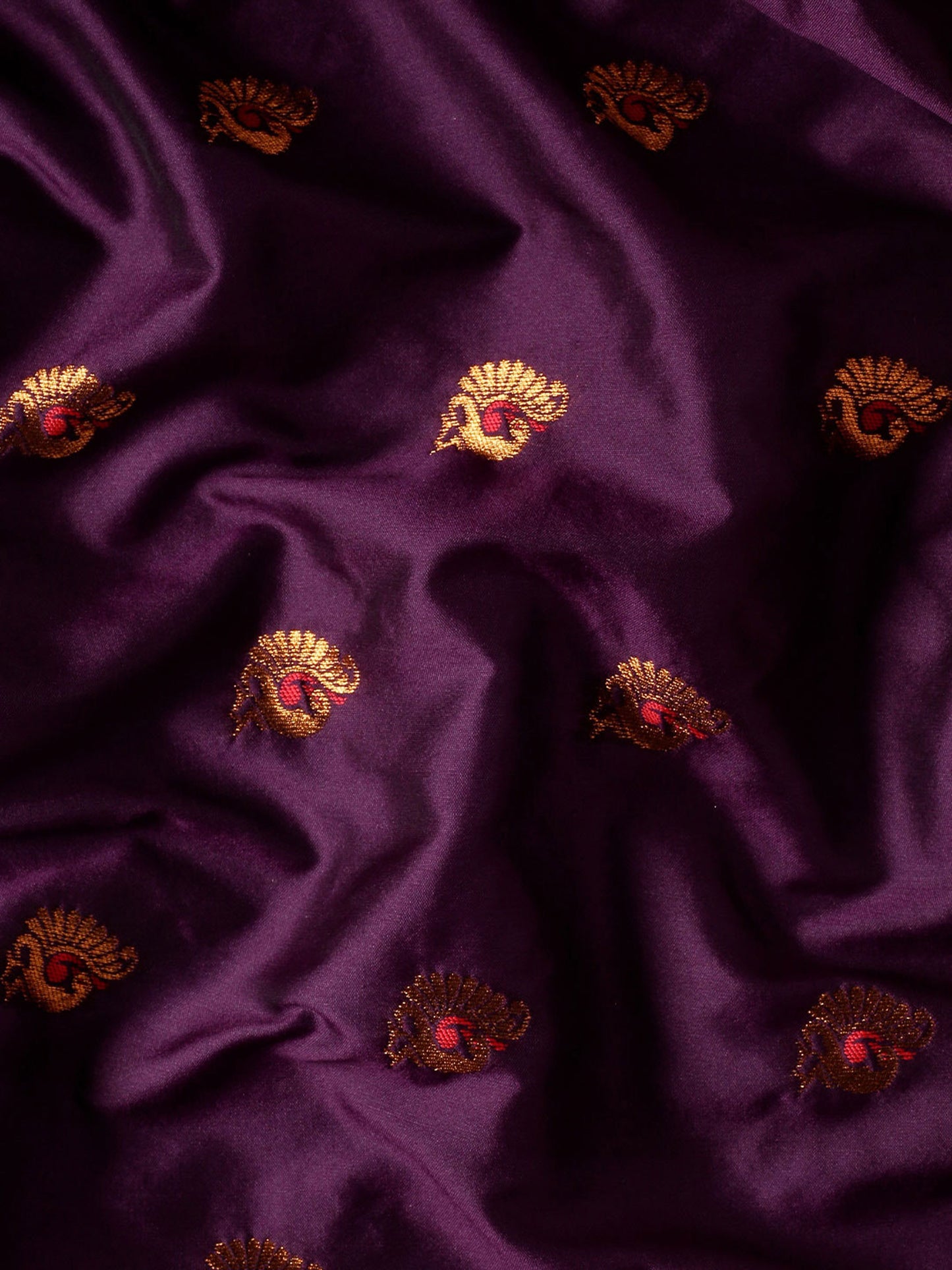 Usha Wine & Red Soft Silk Maharani Paithani Saree