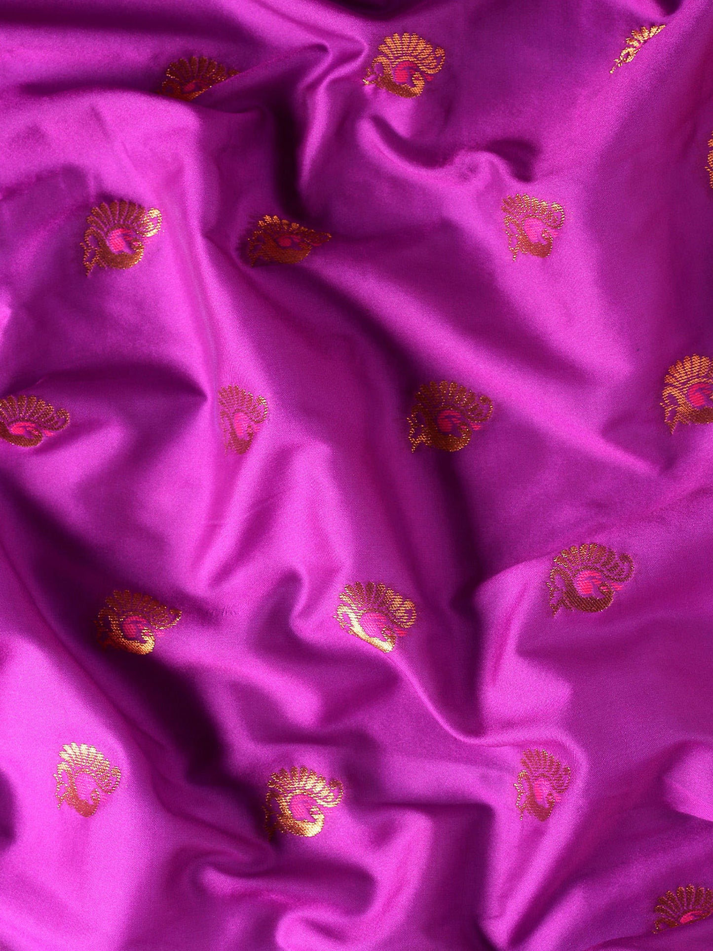 Usha Purple & Pink Soft Silk Maharani Paithani Saree