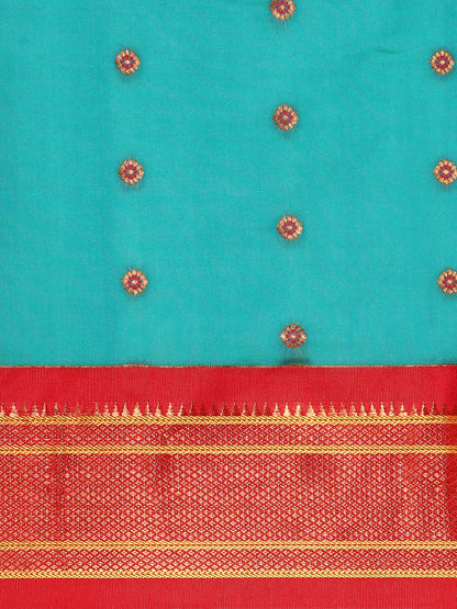 Diksha Chintamani & Red Soft Silk Maharani Paithani Saree