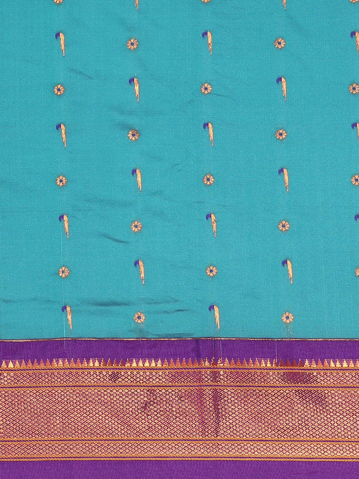 Suruchi Rama & Violet Soft Silk Muniya Paithani Saree