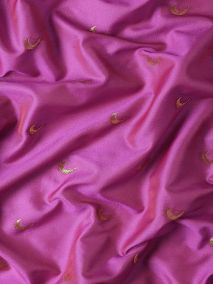 Chandrkala Magenta & Rama Soft Silk Chandrakor Paithani Saree