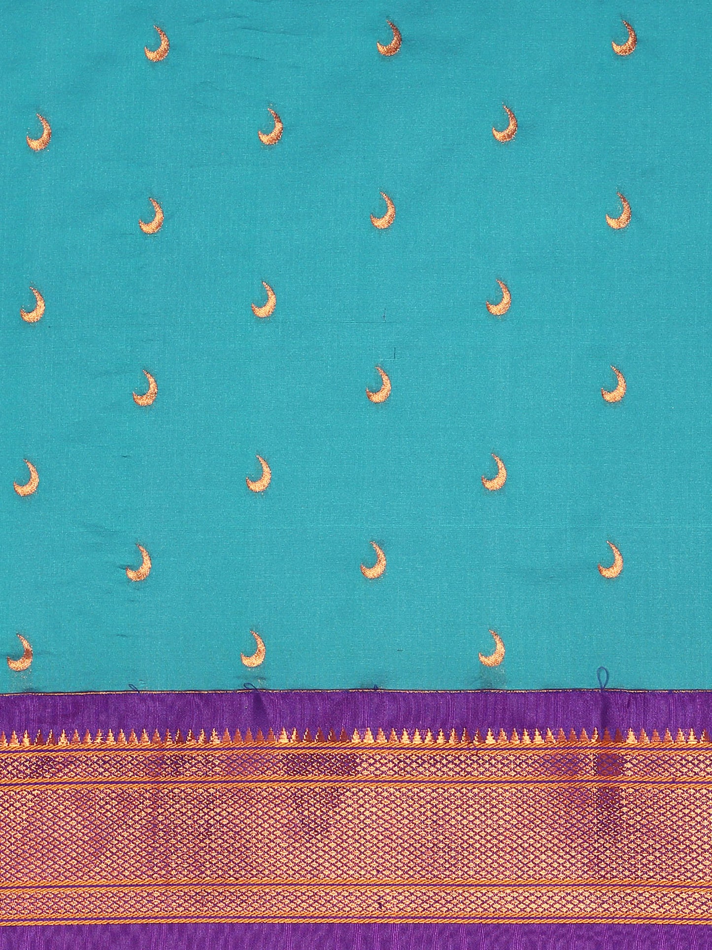 Chandrkala Rama & Violet Soft Silk Chandrakor Paithani Saree