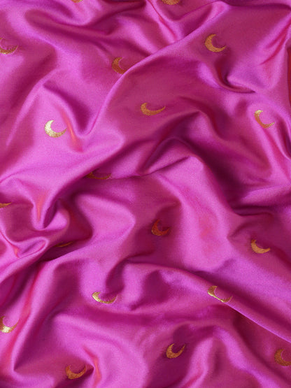 Chandrkala Magenta & Violet Soft Silk Chandrakor Paithani Saree