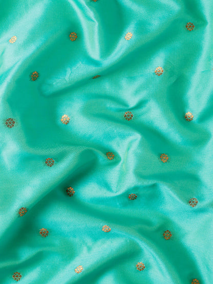 Kanika Sea Green & Pink Soft Silk Fancy Pallu Kadiyal Paithani Saree