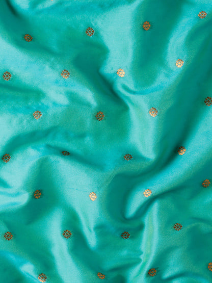 Kanika Chintamani Blue & Pink Soft Silk Fancy Pallu Kadiyal Paithani Saree